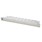 FANTON - Pannello cat.6 UTP 1U 24 porte con fissaggio cavi, colore grigio