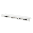 FANTON - Pannello cat.6 FTP 1U 24 porte, colore grigio