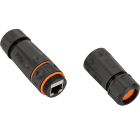 FANTON - Accoppiatore RJ45 cat.6A FTP, IP68, colore nero 23699