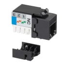 FANTON - Presa RJ12 cat.3 UTP 90, colore nero 23709