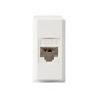 FANTON - Kit presa RJ45 cat.6 UTP 180 con adattatore KEYSTONE per serie BTICINO LIVING NOW, colore bianco