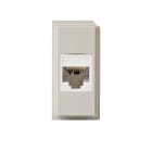 FANTON - Kit presa RJ45 cat.6 UTP 180 con adattatore KEYSTONE per serie BTICINO LIVING NOW, colore sabbia