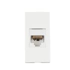 FANTON - Kit presa RJ45 cat.6 UTP 180 con adattatore KEYSTONE per la serie BTICINO MATIX GO, colore bianco