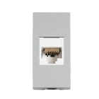 FANTON - Kit presa RJ45 cat.6 UTP 180 con adattatore KEYSTONE per la serie BTICINO MATIX GO, colore grigio 23713-63