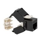 FANTON - Presa RJ45 cat.6 UTP 180 TOOLLESS, colore nero 23713NE
