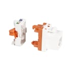FANTON - Presa RJ45 cat.6A UTP 180 TOOLLESS crimpaggio a rotazione, colore bianco