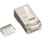 FANTON - Spina RJ45 cat.6 FTP con inserto, colore argento