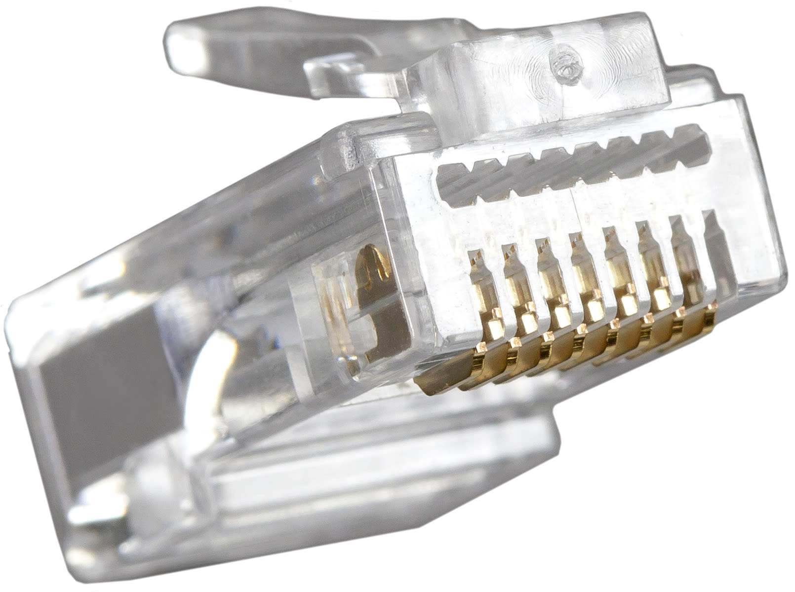 FANTON - Spina RJ45 cat.5e UTP passante, trasparente 23720P