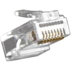 FANTON - Spina RJ45 cat.5e UTP passante, trasparente 23720P