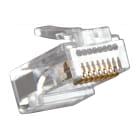 FANTON - Spina RJ45 cat.6 UTP passante, trasparente