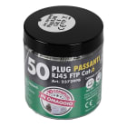 FANTON - Kit 50 plug RJ45 cat.6 FTP passanti con 10 copriplug