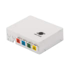 FANTON - STOA scatola servizi da interno 4 porte, colore bianco