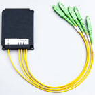 FANTON - Splitter 1,5m 1x4 connettori SC/APC, colore giallo