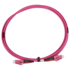 FANTON - Bifibra 1m OM4 LSZH LC-LC, color porpora