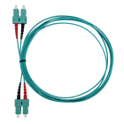FANTON - Bifibra 5m OM3 LSZH SC-SC, colore turchese