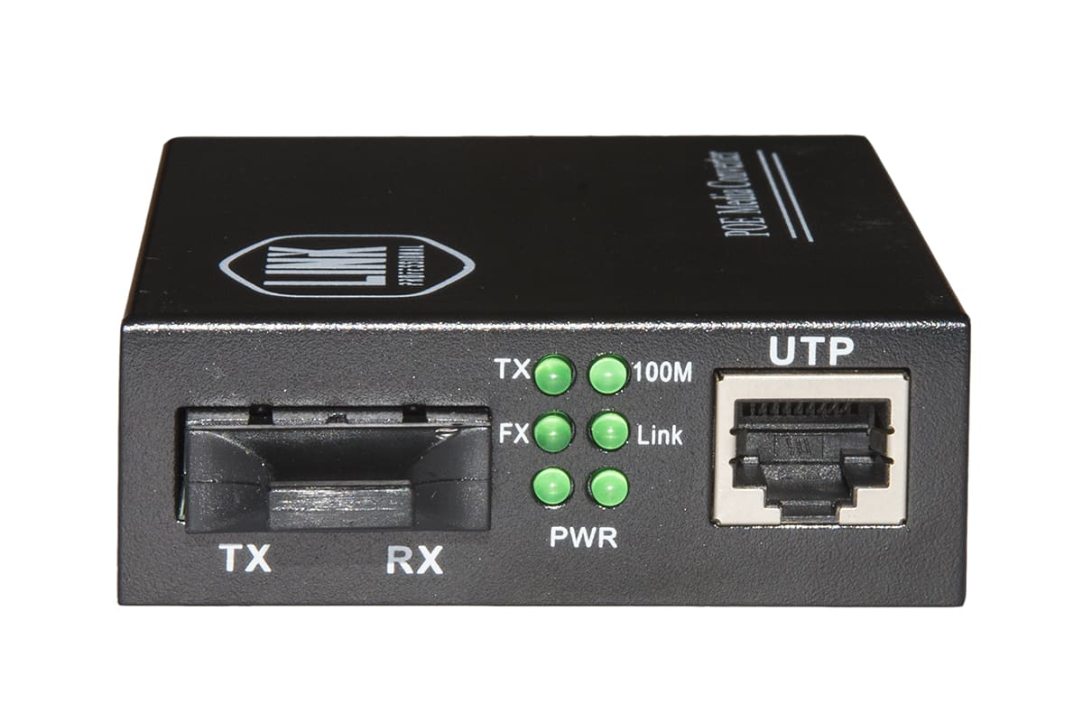 FANTON - Media converter SM POE 10/100 30W SC 10km
