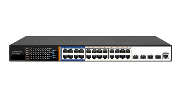 FANTON - Switch 24 porte Gigabit PoE 400W + 4 porte SFP + 1 porta L3