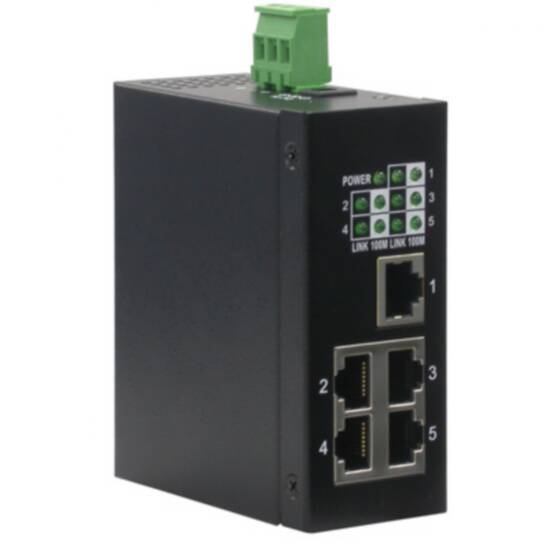 FANTON - Switch industriale 5 porte 10/100