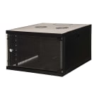 FANTON - Quadro CLOUD, ispezionabile lateralmente, 540x350x450mm 6U, porta a vetro, colore nero