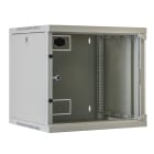 FANTON - Quadro CLOUD, ispezionabile lateralmente, 540x485x450mm 9U, porta a vetro, colore grigio