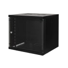 FANTON - Quadro CLOUD, ispezionabile lateralmente, 540x485x450mm 9U, porta a vetro, colore nero