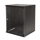 FANTON - Quadro CLOUD, ispezionabile lateralmente, 540x750x450mm 15U, porta a vetro, colore nero