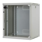 FANTON - Quadro CLOUD, ispezionabile lateralmente, 600x995x450mm 18U, porta a vetro, colore grigio