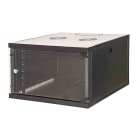 FANTON - Quadro CLOUD, ispezionabile lateralmente, 540x350x600mm 6U, porta a vetro, colore nero