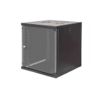 FANTON - Quadro CLOUD, ispezionabile lateralmente, 540x620x600mm 12U, porta a vetro, colore nero