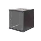 FANTON - Quadro CLOUD, ispezionabile lateralmente, 540x620x600mm 12U, porta a vetro, colore nero