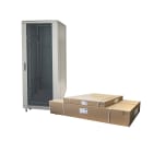 FANTON - Armadio SMONTATO 600x2055x600mm 42U, porta a vetro, colore grigio
