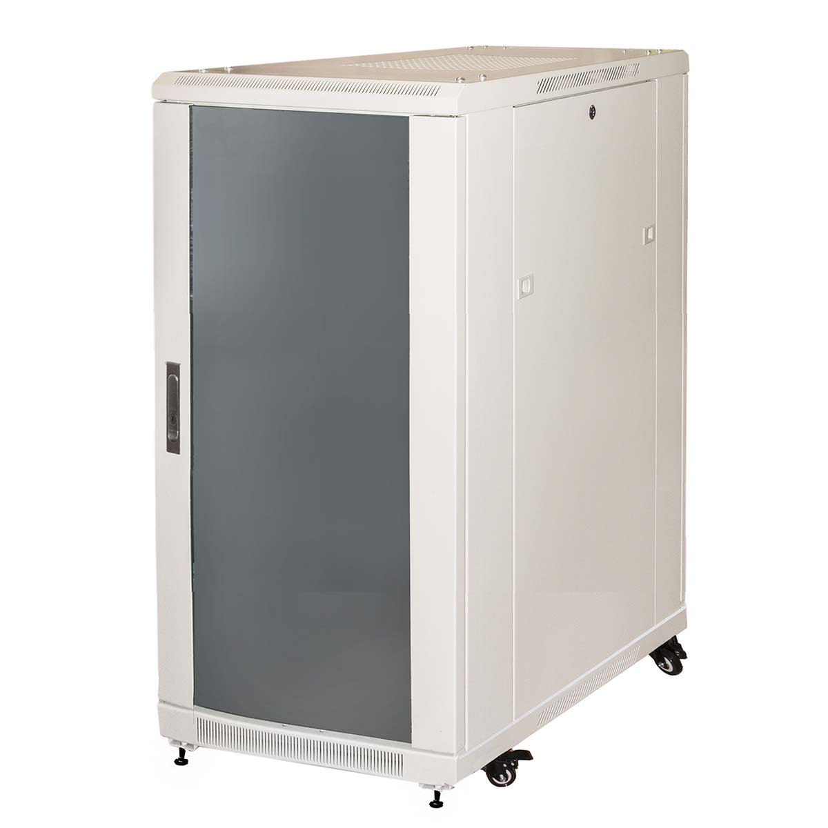 FANTON - Armadio STANDARD 600x1166x800mm 22U, porta a vetro, colore grigio