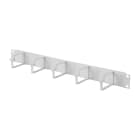 FANTON - Pannello cieco 19" 1U p.52mm 5 anelli, colore grigio