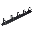 FANTON - Pannello cieco 19" 1U p.52mm 5 anelli, colore nero