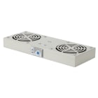 FANTON - Modulo 2 ventole con termostato per quadri, colore grigio
