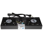 FANTON - Modulo 2 ventole con termostato per quadri, colore nero