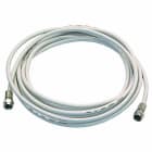 FANTON - Prolunga lineare 2m TV, connettori "F" con O-ring, colore bianco