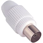 FANTON - Presa TV diritta 9,5mm, colore bianco 32020