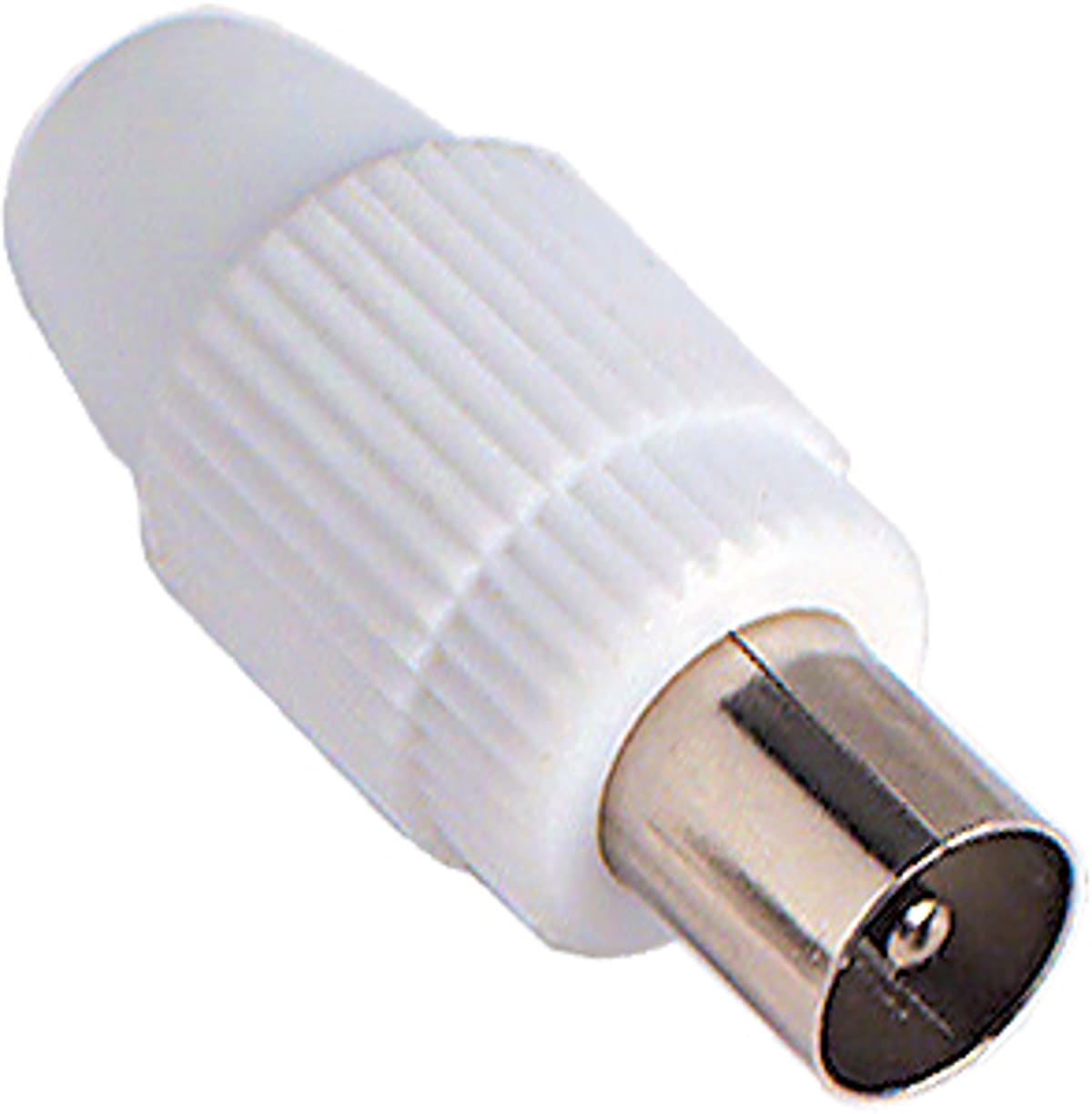 FANTON - Spina TV 9,5mm - confezione 2 pz, colore bianco 37000