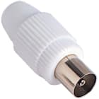 FANTON - Spina TV 9,5mm - confezione 2 pz, colore bianco