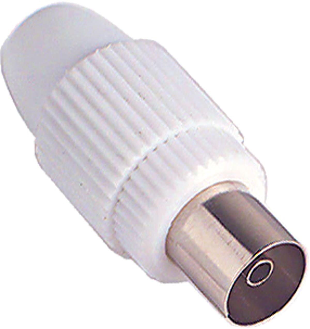 FANTON - Spina+presa TV diritte 9,5mm, colore bianco 37020