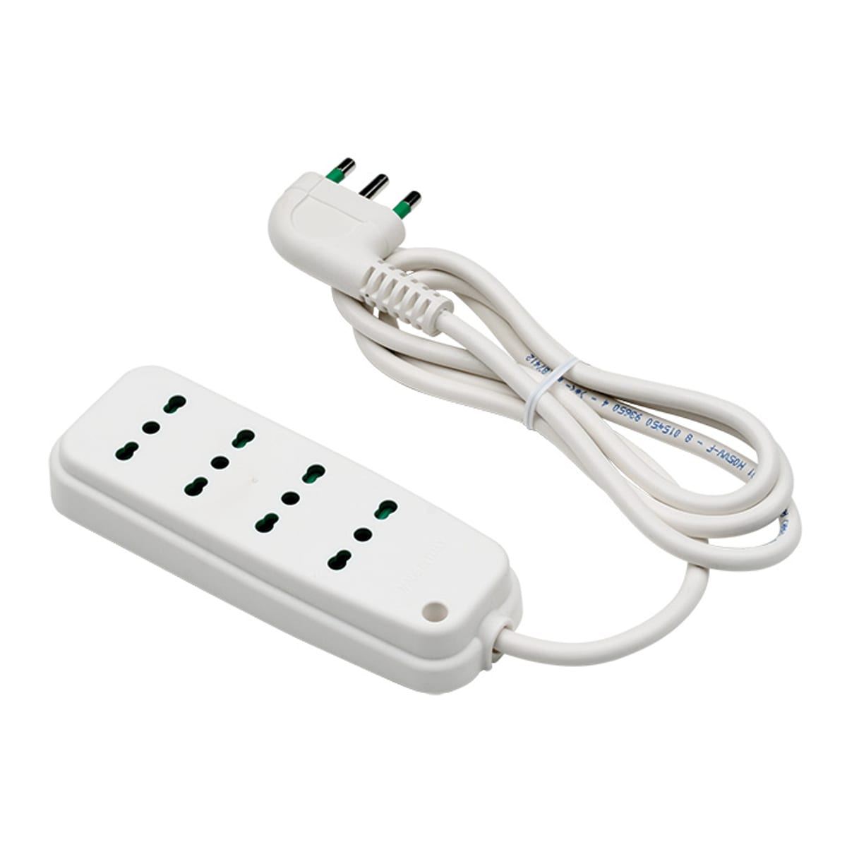 FANTON - Multipresa OMEGA 1,5m 3G1 spina S17, 4 prese P17/11, colore bianco 40400