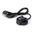 FANTON - Multipresa 1,5m 3G0,75 spina S11, 3 prese P11 + 2 USB-A+C, colore nero 41009