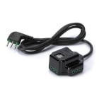 FANTON - Multipresa 1,5m 3G0,75 spina S11, 3 prese P11 + 2 USB-A+C, colore nero