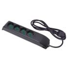 FANTON - Multipresa FIDO 1,5m 3G0,75 spina C14, 4 prese P40, colore nero