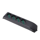 FANTON - Multipresa FIDO senza cavo, 4 prese P40, colore nero