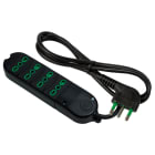 FANTON - Multipresa BIPASSO 1,5m 3G1 spina S17, 4 prese P17/11, colore nero