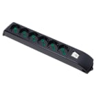 FANTON - Multipresa FIDO senza cavo, 6 prese P40, con interruttore, colore nero