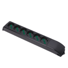 FANTON - Multipresa FIDO senza cavo, 6 prese P40, colore nero