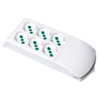 FANTON - Multipresa FIDO senza cavo, 3+3 prese P40, colore bianco